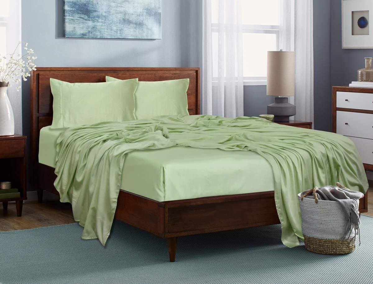 Aqua King 4PC Tencel Lyocell Bed Sheets Set Y14712