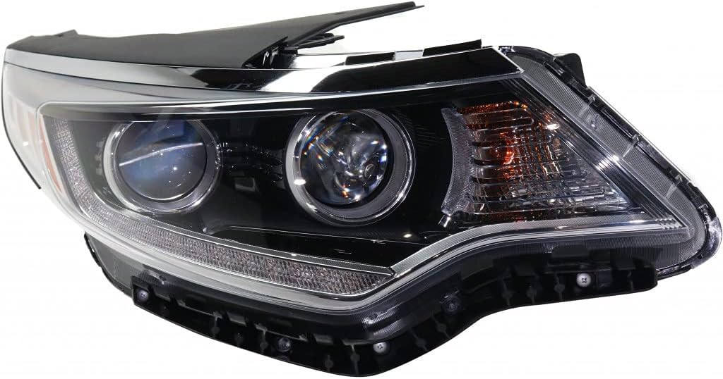 Passenger Side Halogen Headlight with LED Accent Q82033