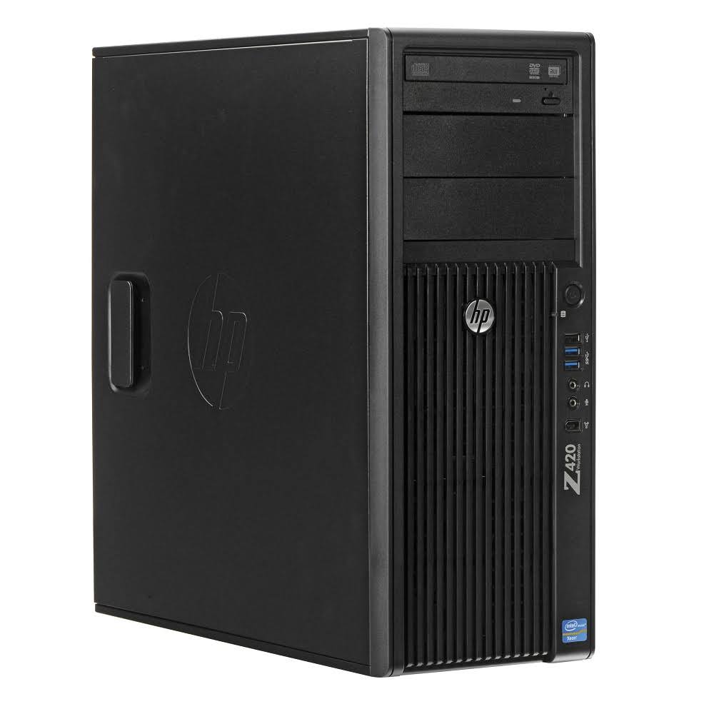 HP Z420 Workstation E5-1650 Six Core 3.2GHz 32GB 1TB SSD 2TB Q600 Win 10 Y70544