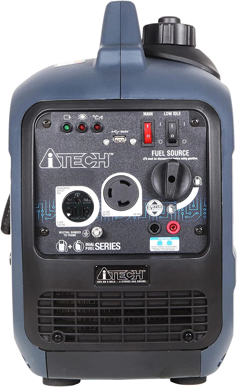 2000 Watt Portable Inverter Generator Dual Fuel V32558