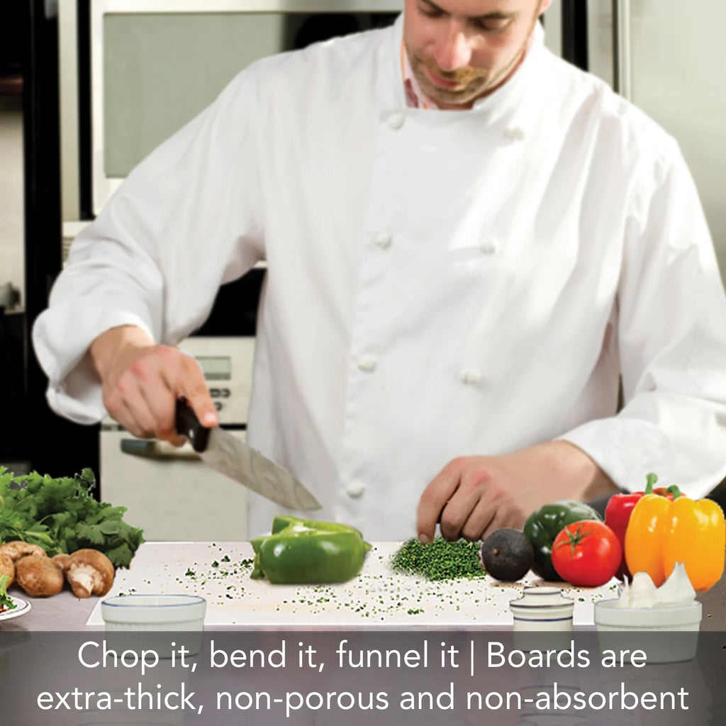 4 Pack 24" x 18" Flexible Plastic Cutting Board Mats P6879