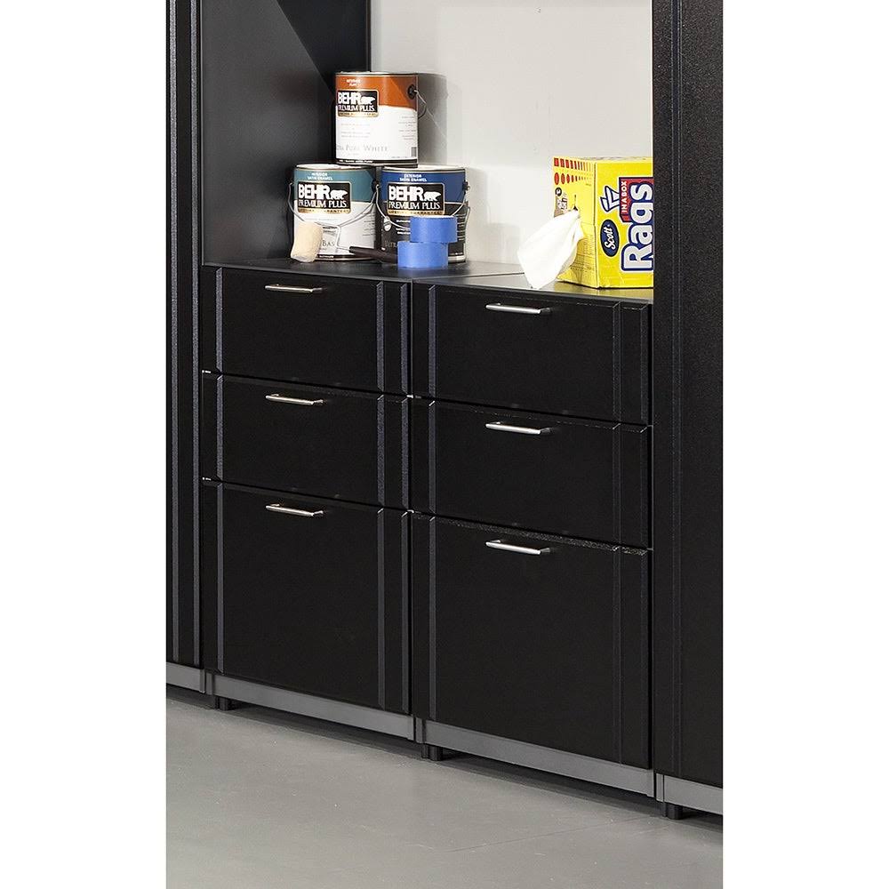Black 3-Drawer Freestanding Base Cabinet L697454