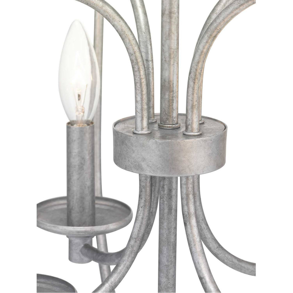 Eight Light Foyer Galvanized M6055
