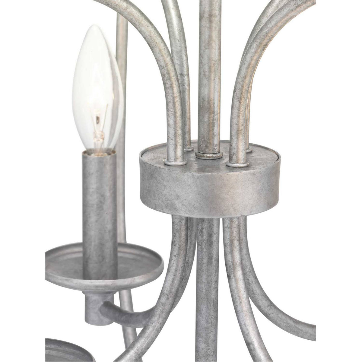 Eight Light Foyer Galvanized M6055