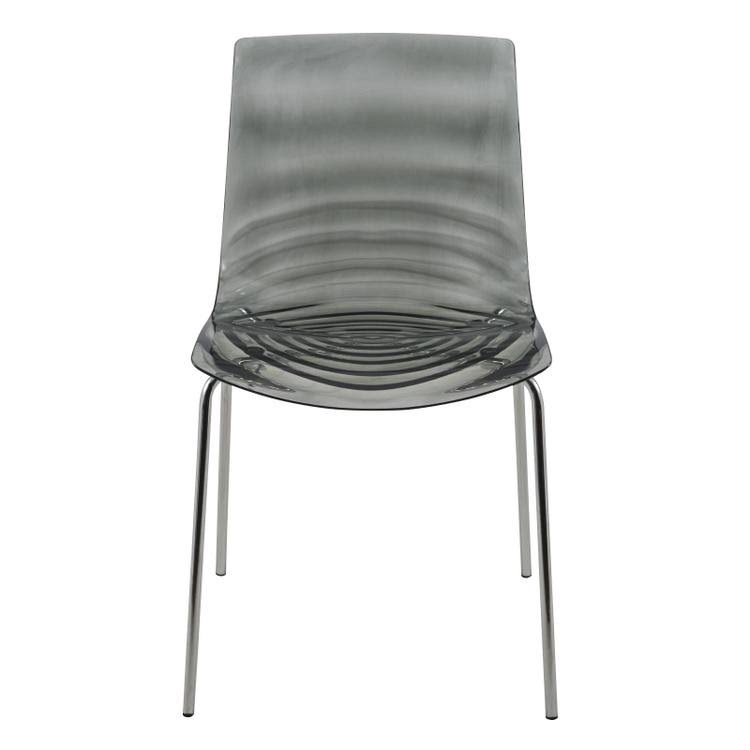 Transparent Black Dining Chair H744