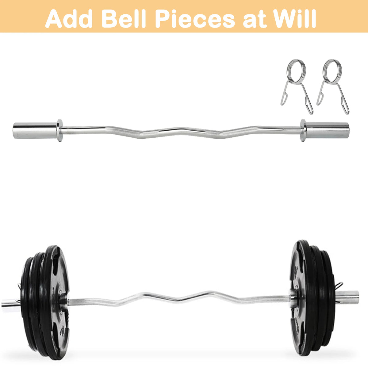 4ft Curl Barbell G82675