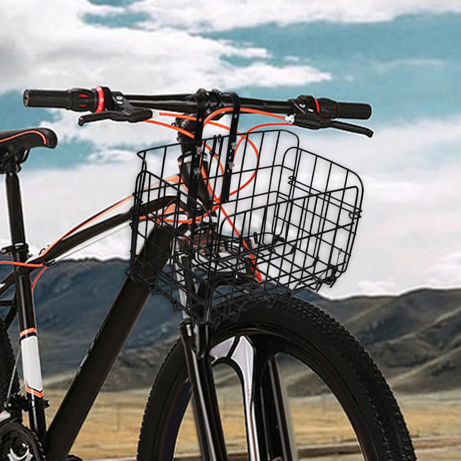 Black Detachable Bike Basket Cat Carrier A70871