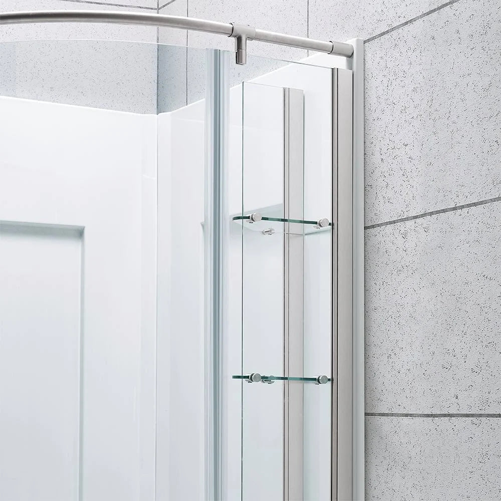 Corner Drain Shower Stall Kit E736454