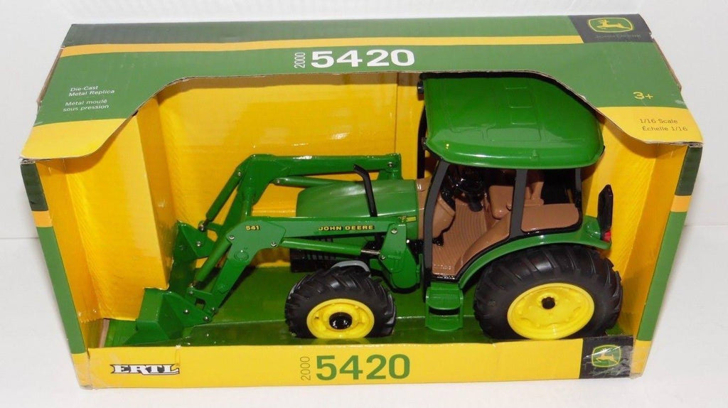 Green Tractor with Cab Loader Y489