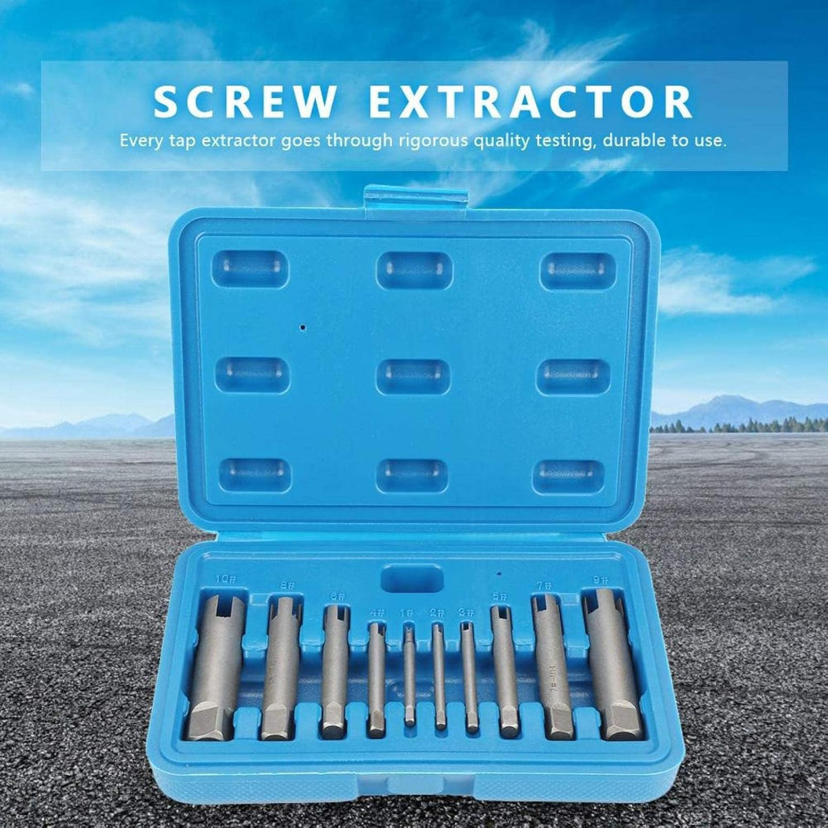 Broken Head Screw Remover Kit Tap Extractor Set, 23.1oz, Ten-Piece Set, Pack of 2 C601