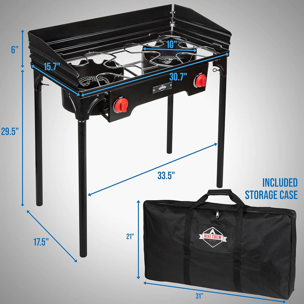 150,000 BTU Portable Propane Gas Stove with Carry Case B39313