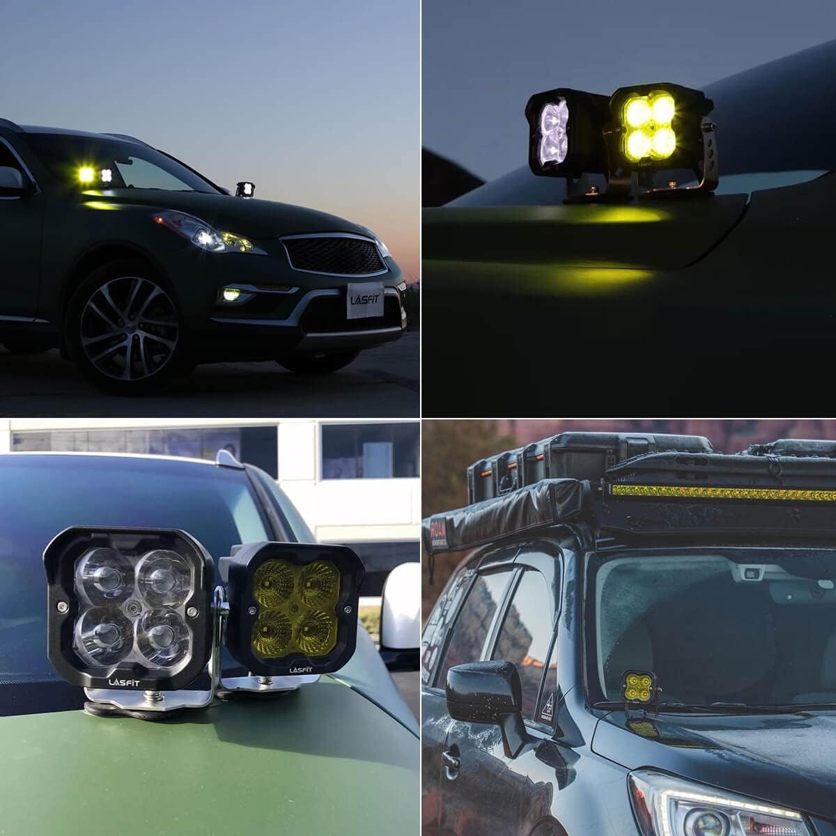 3" SAE Driving Lights White Sport Beam LED Pods with TIR Optics, Pair S6584