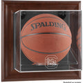 Brown Framed Wall-Mountable Basketball Display Case I825