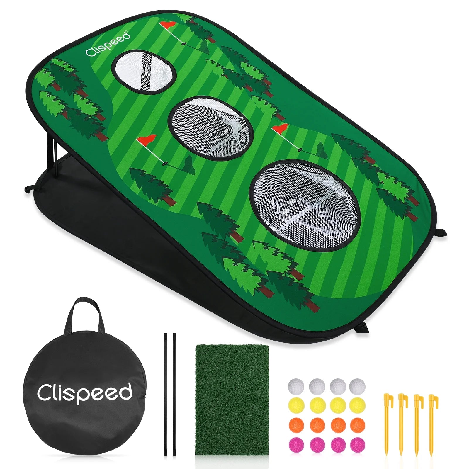 Foldable Chipping Net Cornhole Game Set A66782