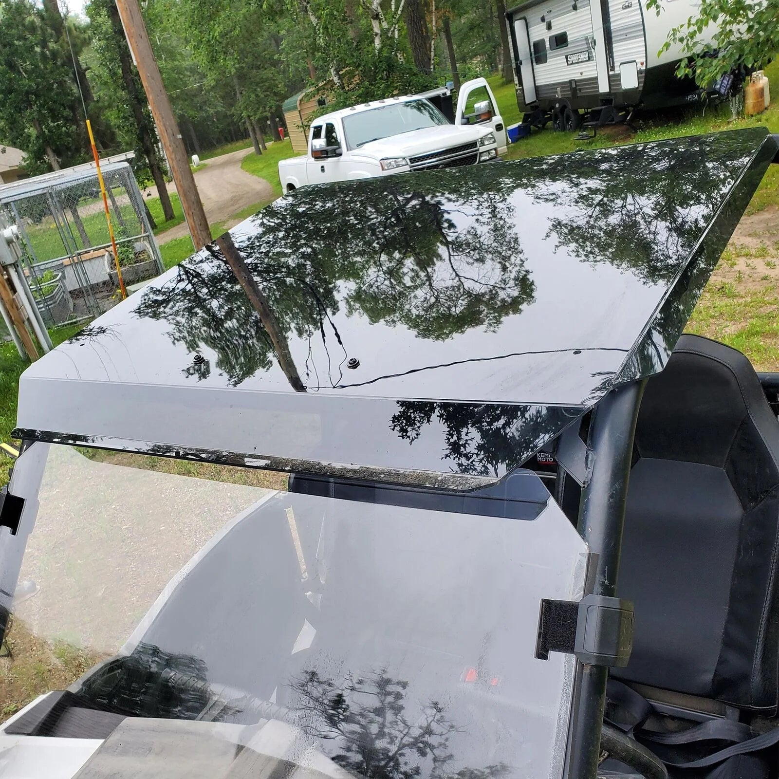 Tinted Polycarbonate Roof Top for 2 Seats with Mounting Hardware N843164