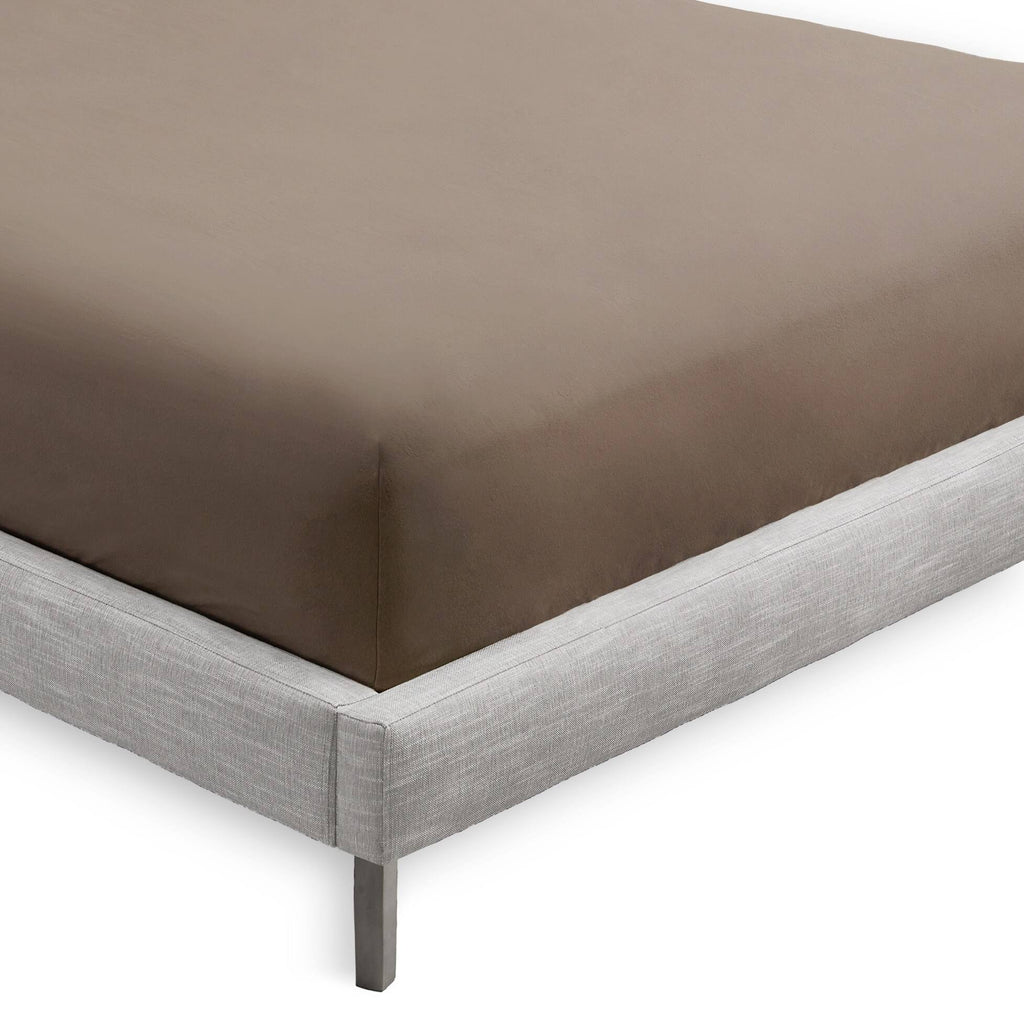 5-Pack Microfiber Fitted Bottom Sheets, Deep Pocket - Split King - Taupe P95002