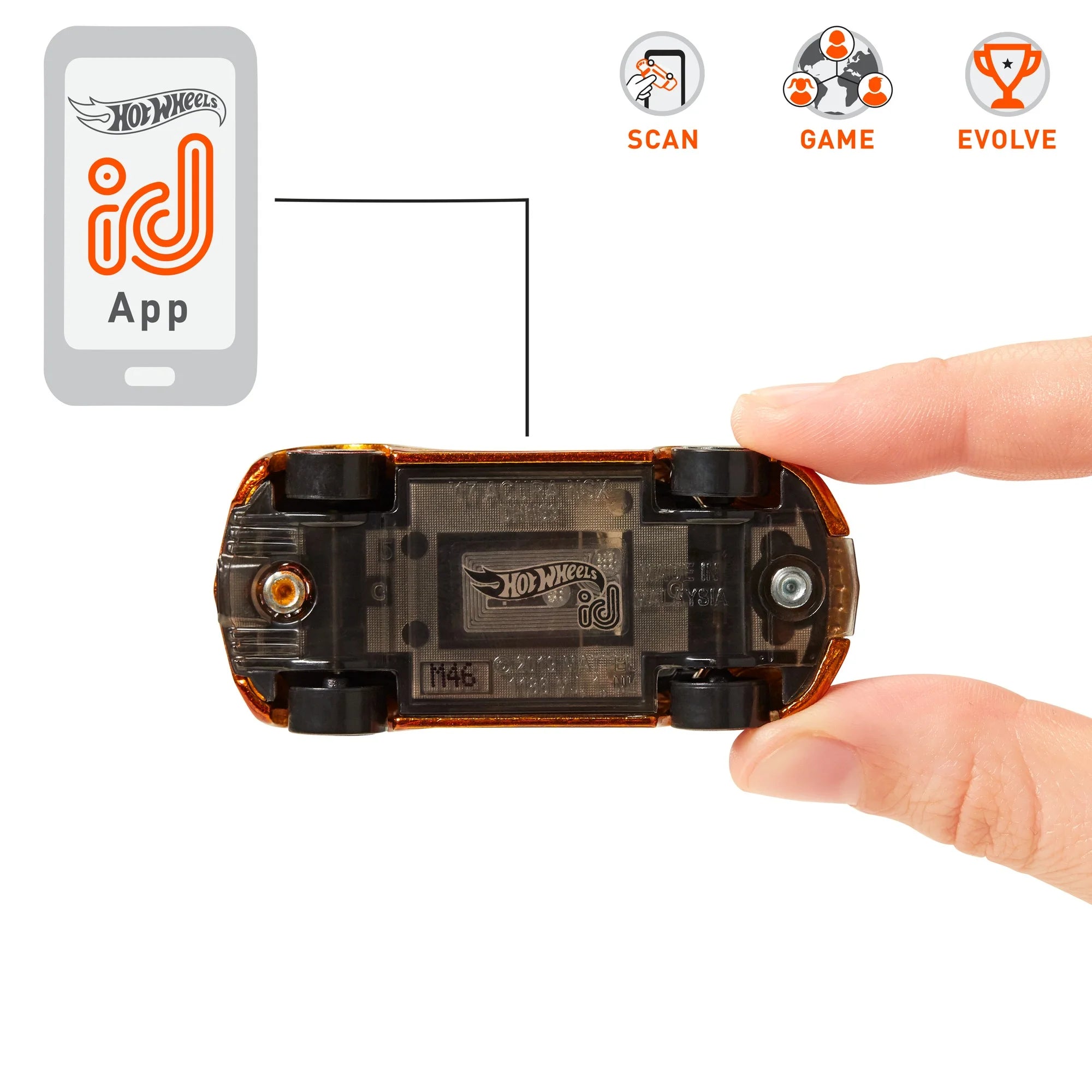 1:64 Scale Hot Wheels Car with Embedded NFC Chip V1596