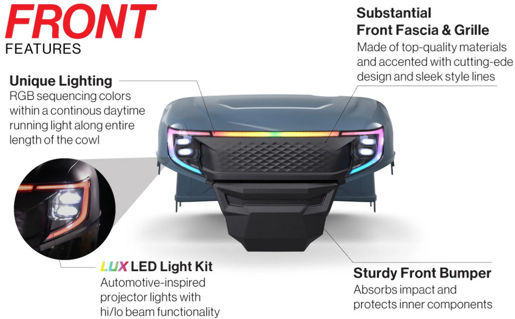 Black Body Kit for EZGO RXV Golf Cart U737