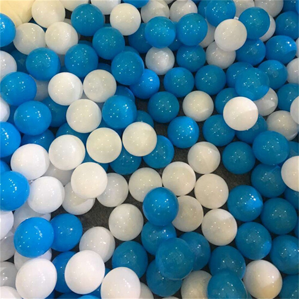 10pcs White Blue Soft Plastic Ocean Ball Baby Swim Pit Toy 7cm D9924