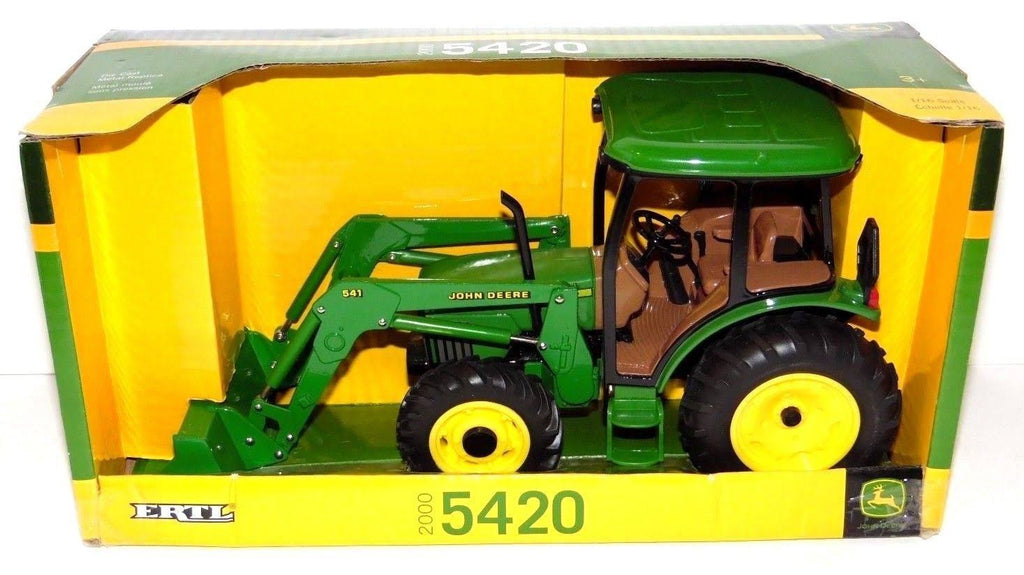 Green Tractor with Cab Loader Y489
