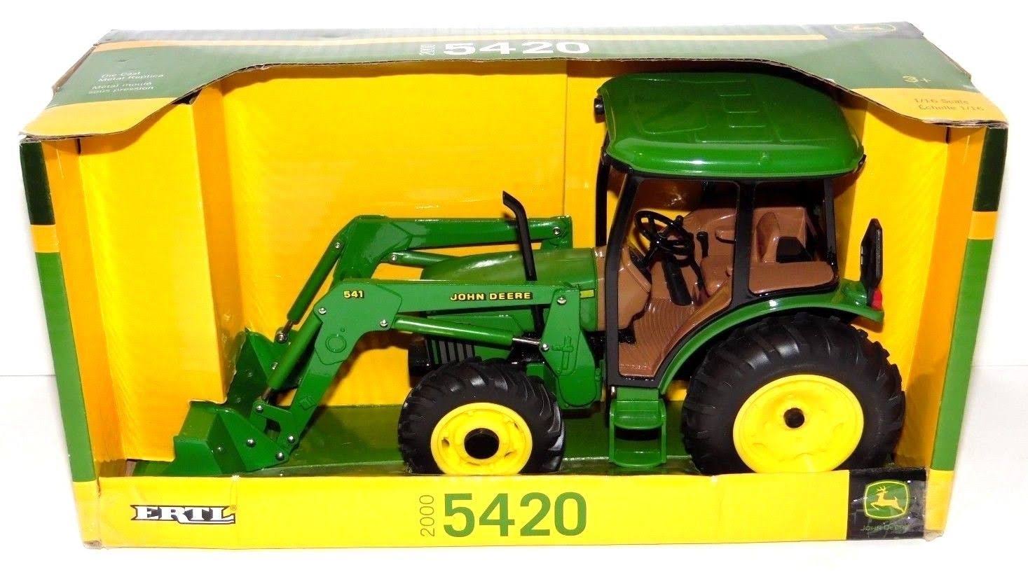 Green Tractor with Cab Loader Y489
