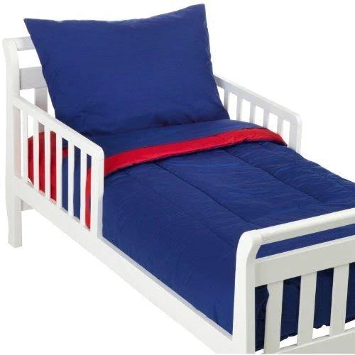 Gray Cotton Percale Toddler Bedding Set R43664