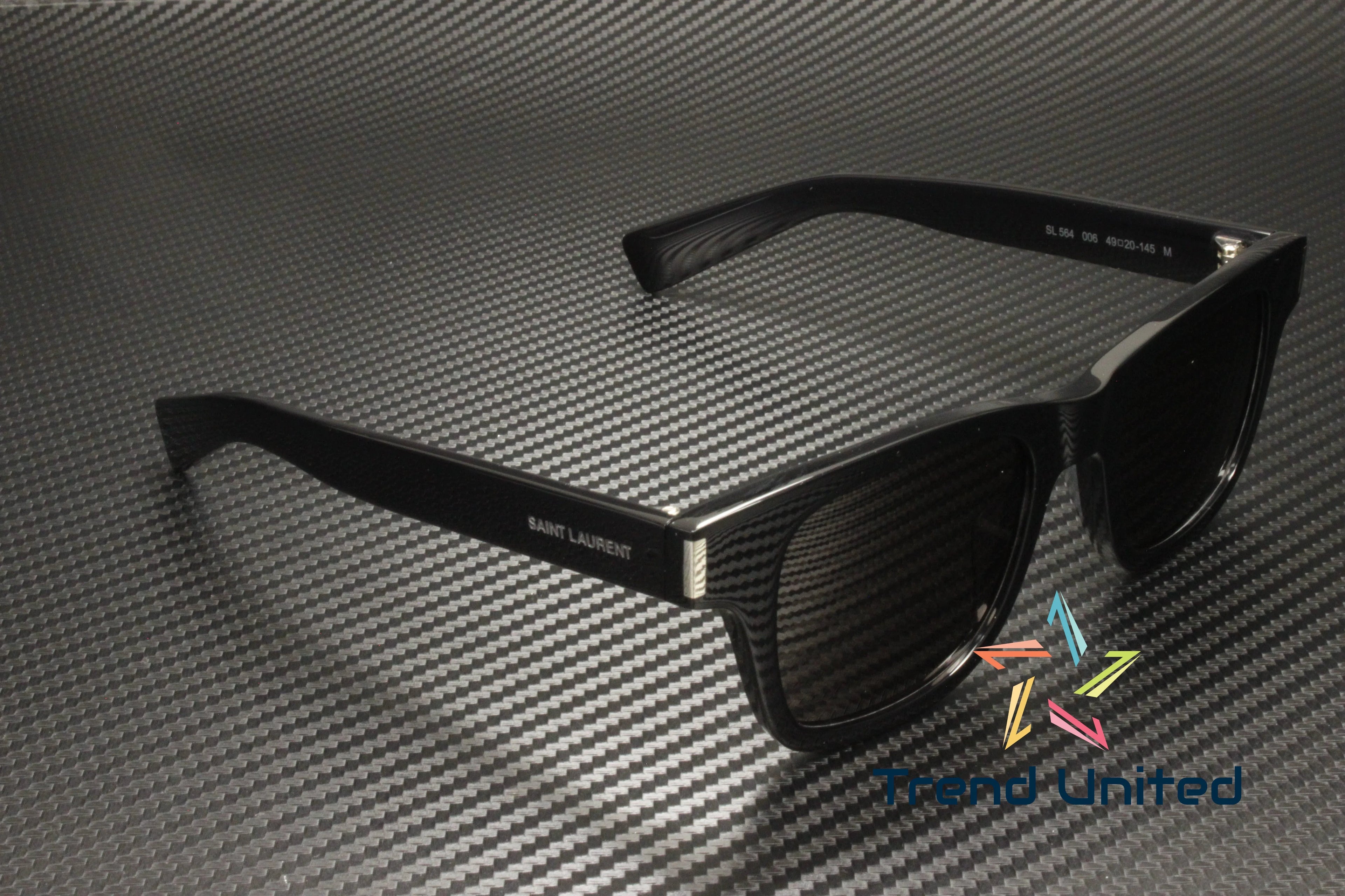 Squared Acetate Black Sunglasses N299024