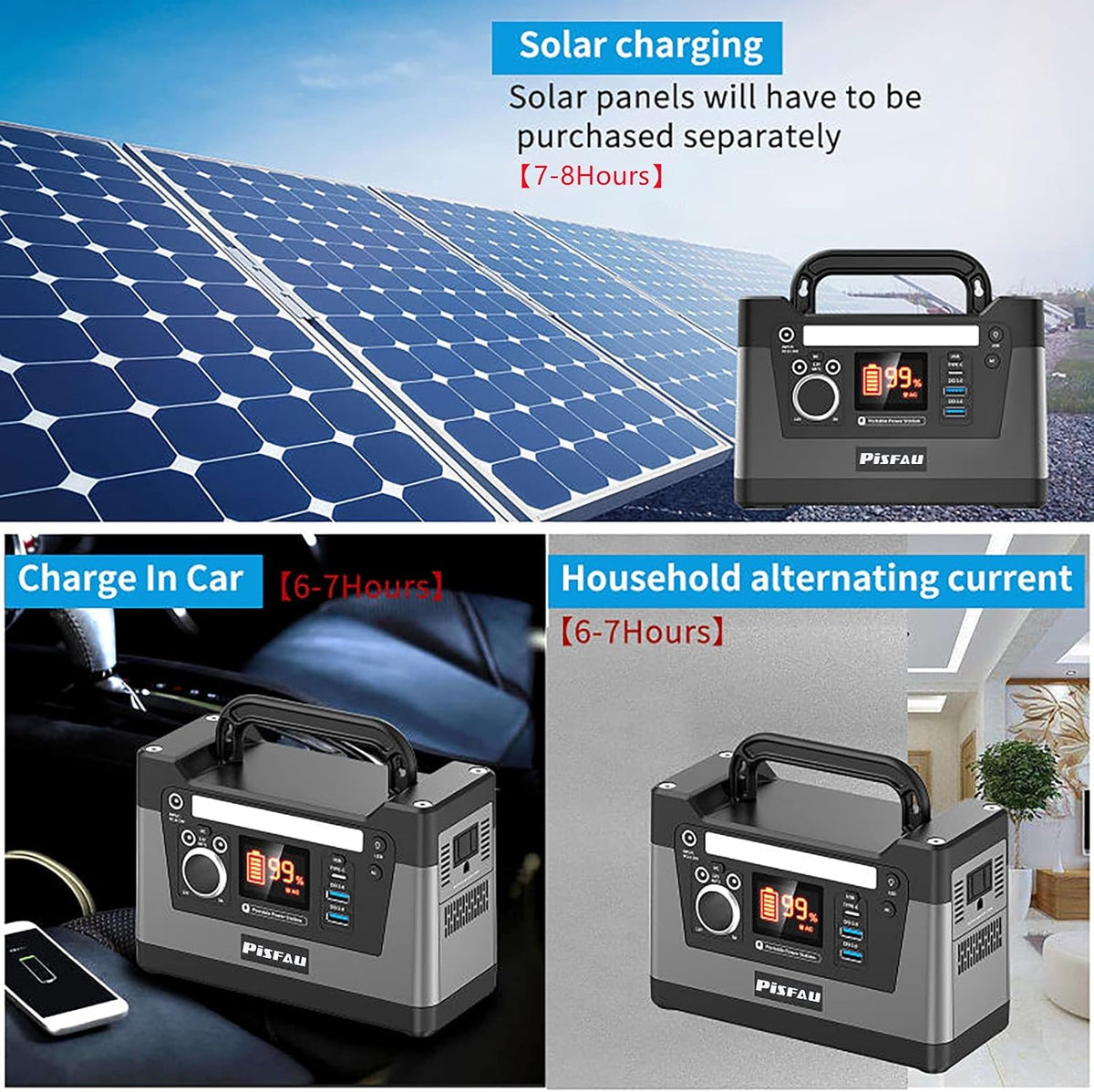 135Wh Portable Power Station Solar Generator Lithium Battery with AC Outlet X304
