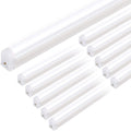 10 Pack LED Shop Light 4FT, 22W, 2200lm, 6500K Super Bright White, Linkable, Corded Electric T525