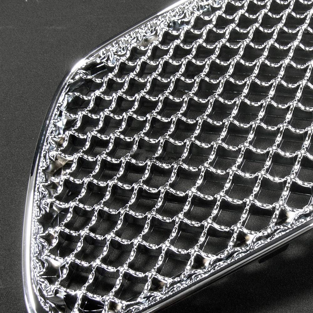 Chrome Mesh Front Hood Bumper Grill Grille ABS For 2011-2014 Dodge Charger F18446