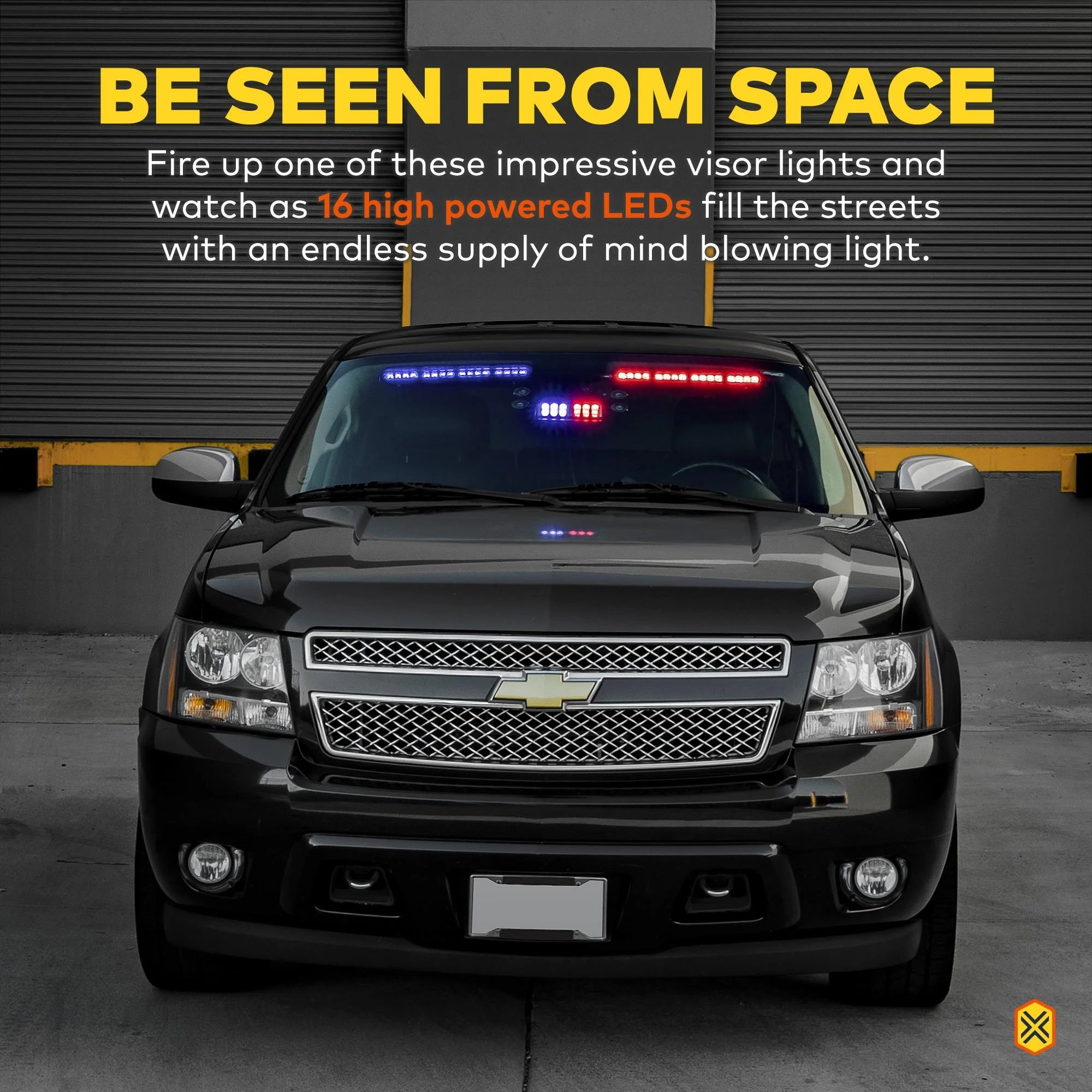 Green 18" 16-Watt LED Emergency Visor Light with 12.5 ft Cord V417148