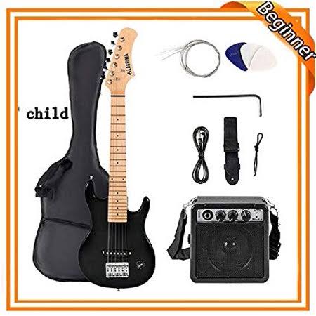 30 inch Electric Guitar Starter Kit with 5W Amp, Case and Accessories K7783