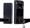 Fingerprint Door Lock with Touchscreen and OLED Display, Keypad, Satin Nickel Q346