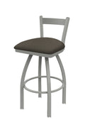 Swivel Bar Stool with Anodized Nickel Finish E731243