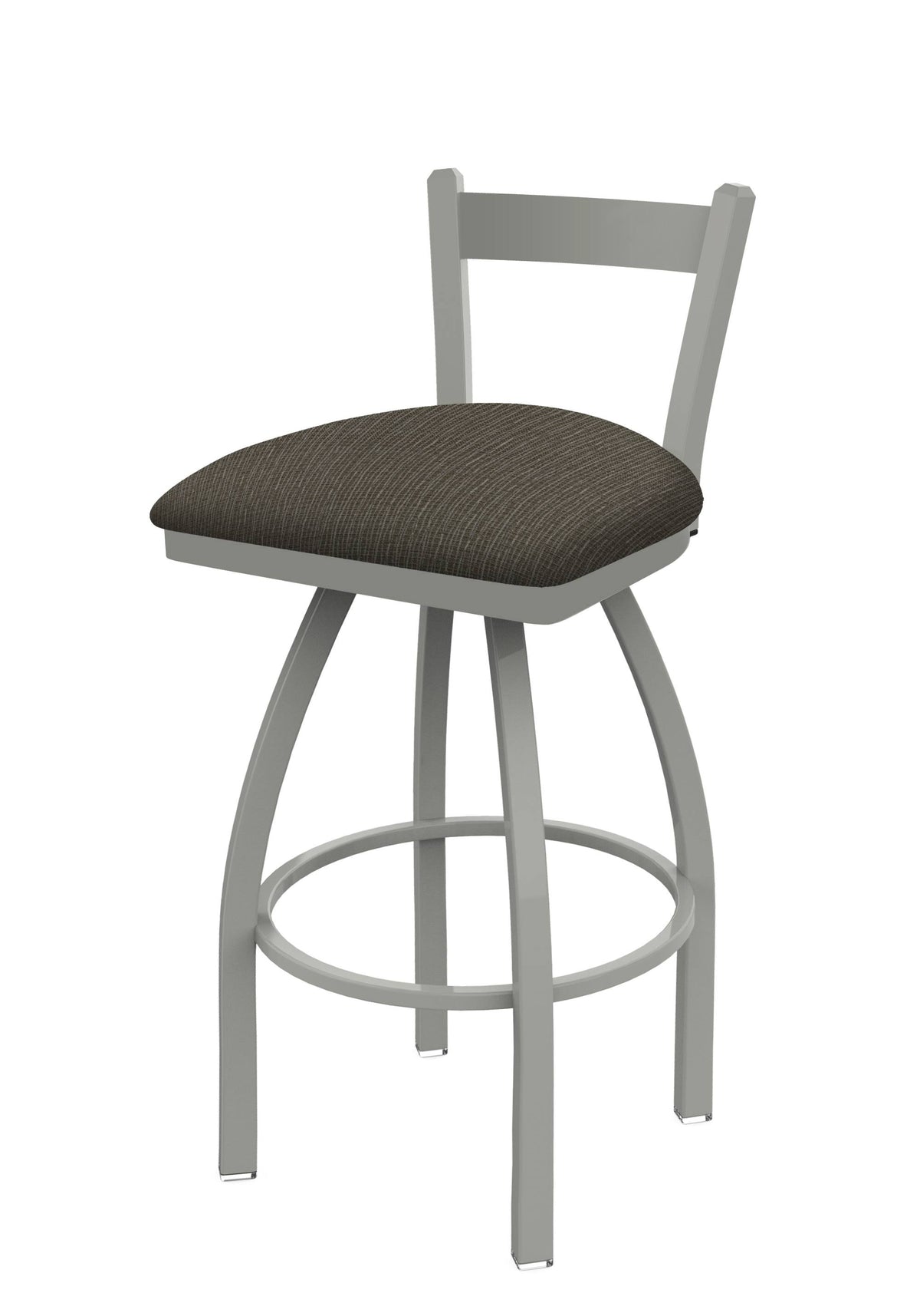 Swivel Bar Stool with Anodized Nickel Finish E731243