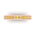 18K Rose Gold Eternity Band SZ 6.25 V73918