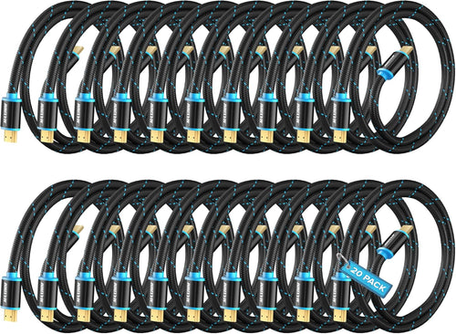 10 Pack 4K HDMI 2.0 Cable 6ft R45216