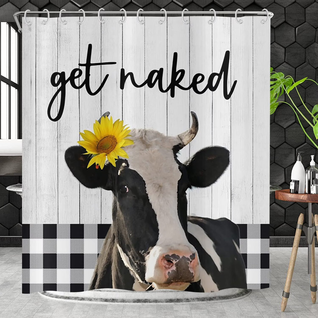 72x72 Inches Waterproof Polyester Shower Curtain with Hooks G50700