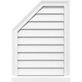 Octagonal Surface Mount PVC Gable Vent with Brickmould A786