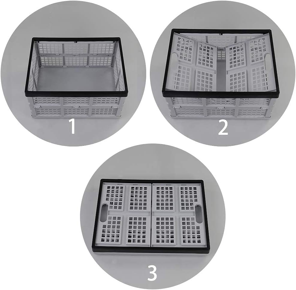 16 L Plastic Collapsible Storage Crate, 3 Packs A582