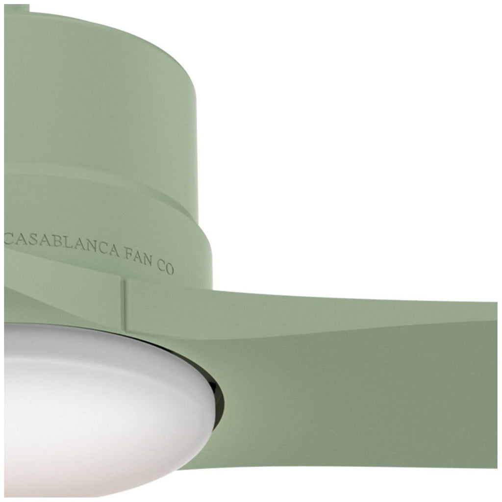 52x22 Piston Ceiling Fan with LED Light Sage Green A587