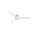 Matte White Ceiling Fan with Wall Control T259801