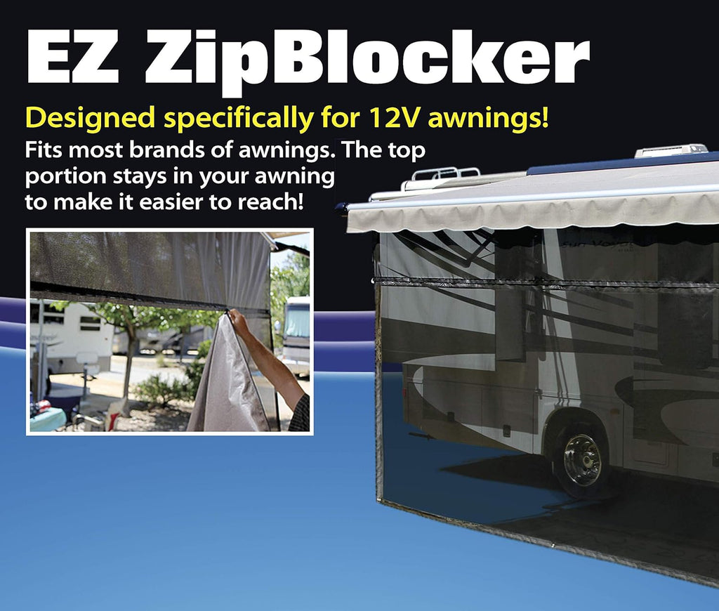 Black 15' x 9' Drop RV Awning J452731