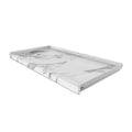 30x22 x 60x22 Single Threshold Shower Base Calacatta White Left H127