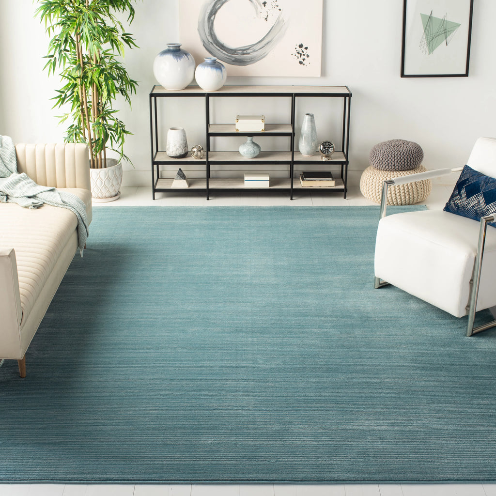 Aqua Overdyed Solid Area Rug Q37059