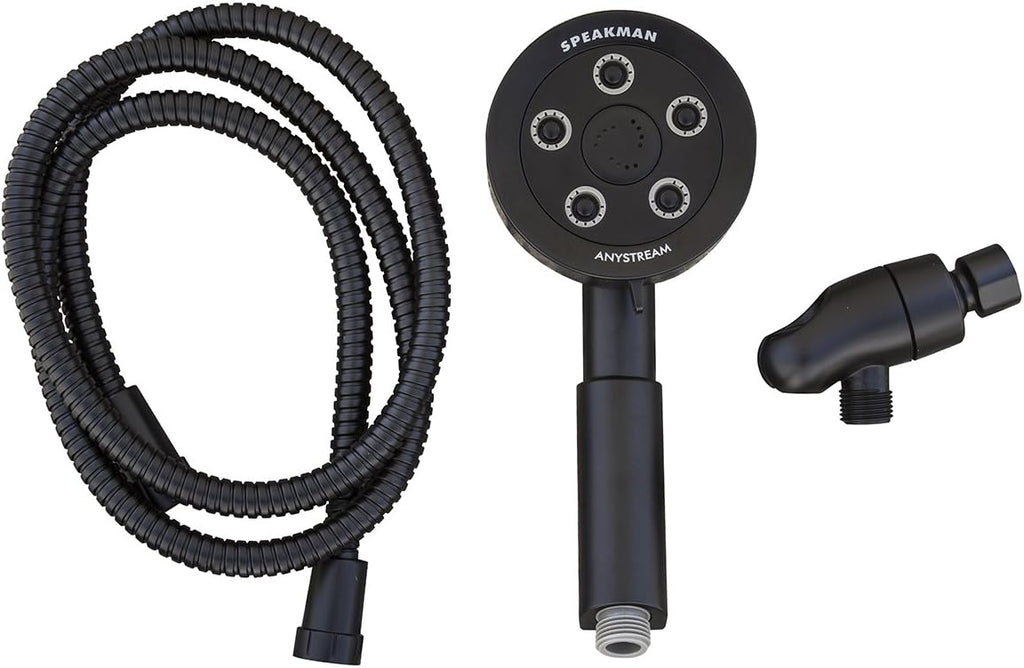 Matte Black Diverter Hand Shower Pack of 2 P779