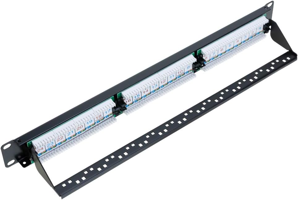 48-Port Cat5/5e Unshielded Wallmount Rackmount Patch Panel V262972