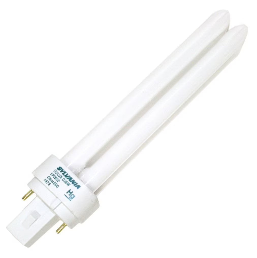 26-Watt Double Tube Compact Fluorescent Light Bulb, 4100K, G24d-3 Base Z919