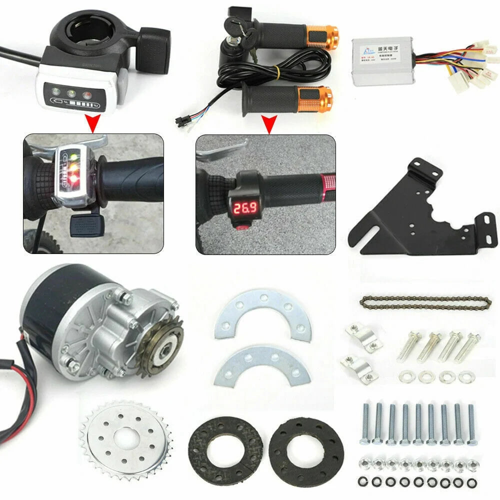 350W 36V Brush Motor Electric Bicycle Conversion Kit O2748