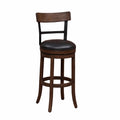 Swivel Tall Bar Stool in Washed Brown and Black K57775